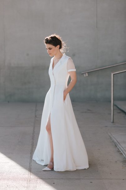 Clémentine Iacono - Robes de mariée - Collection 2020 - Photos : Chloe Lapeyssonnie - Blog mariage : La mariée aux pieds nus