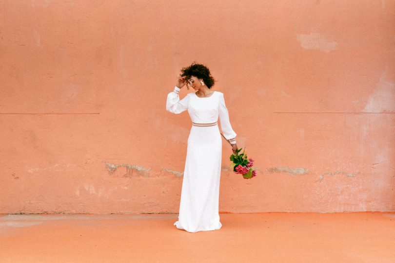 Clémentine Iacono - Robes de mariée - Collection 2022 - Photos : Chloé Lapeyssonnie - Blog mariage : La mariée aux pieds nus