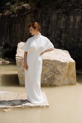 Clémentine Iacono - Robes de mariée - Collection 2024 - Photos : Chloé Lapeyssonnie - Blog mariage : La mariée aux pieds nus