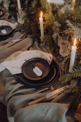 Une décoration de Noël simple et végétale - Photos : Alexandra Maldémé - Blog mariage : La mariée aux pieds nus