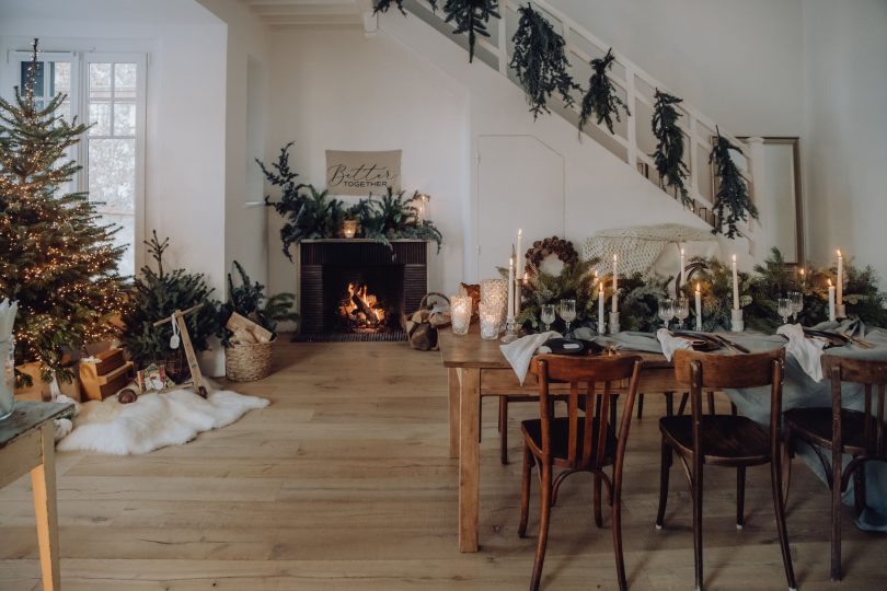 Une décoration de Noël simple et végétale - Photos : Alexandra Maldémé - Blog mariage : La mariée aux pieds nus