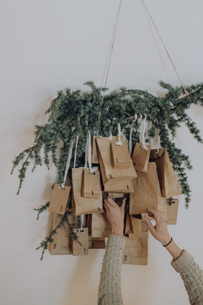 Une décoration de Noël simple et végétale - Photos : Alexandra Maldémé - Blog mariage : La mariée aux pieds nus