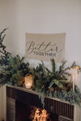 Une décoration de Noël simple et végétale - Photos : Alexandra Maldémé - Blog mariage : La mariée aux pieds nus