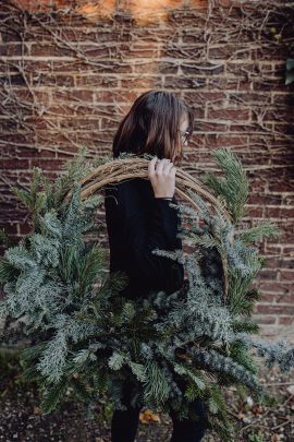 Une décoration de Noël simple et végétale - Photos : Alexandra Maldémé - Blog mariage : La mariée aux pieds nus