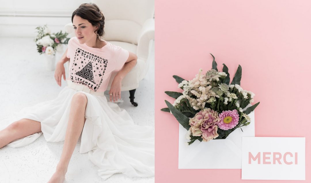 Delicate woman - Un mariage en rose et blanc - Photos : Chloé Fayollas - Blog mariage : La mariée aux pieds nus