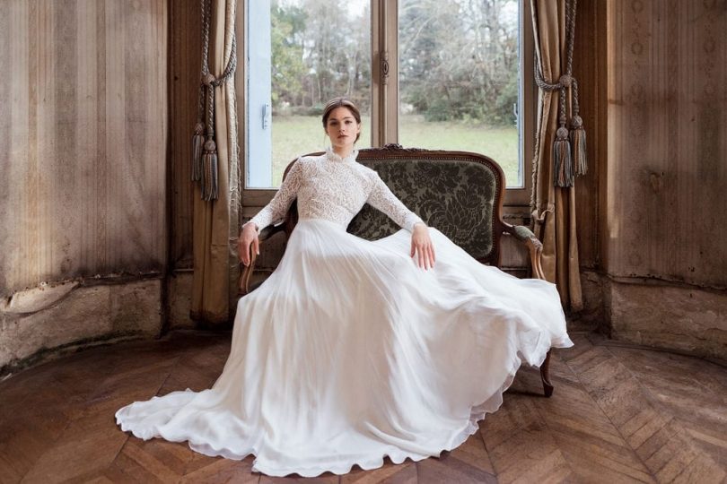 Douces mesures - Robes de mariée - Collection 2023 - Photos : Henri Buffetaut - Blog mariage : La mariée aux pieds nus