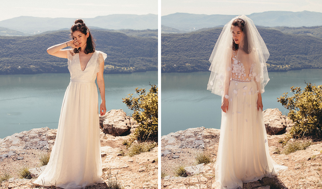 Elise Hameau - Robes de mariée - Collection 2018 - Blog mariage : La mariée aux pieds nus