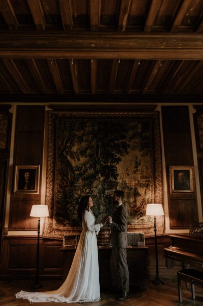 Un elopement en hiver au Château du Pordor en Loire Atlantique - Photos : Julia Allio - Blog mariage : La mariée aux pieds nus