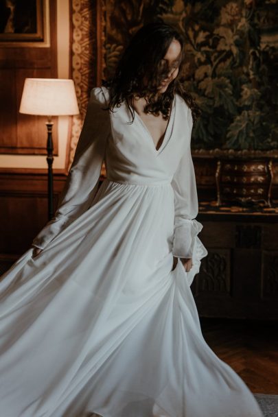 Un elopement en hiver au Château du Pordor en Loire Atlantique - Photos : Julia Allio - Blog mariage : La mariée aux pieds nus
