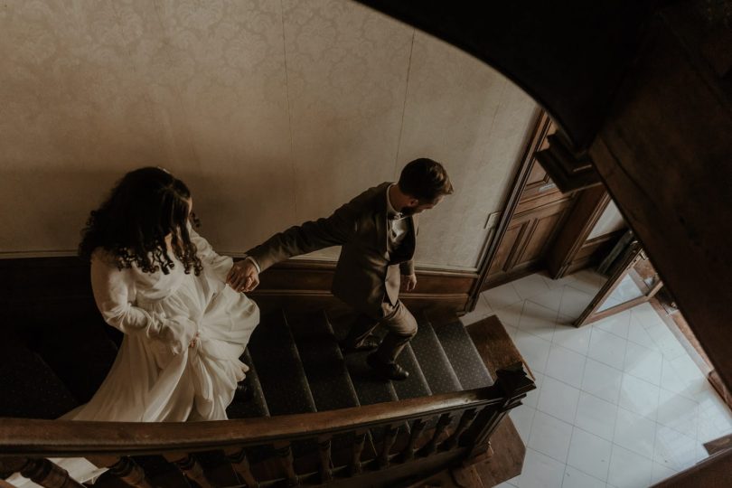 Un elopement en hiver au Château du Pordor en Loire Atlantique - Photos : Julia Allio - Blog mariage : La mariée aux pieds nus