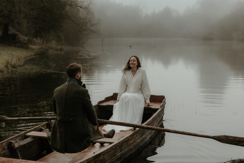 Un elopement en hiver au Château du Pordor en Loire Atlantique - Photos : Julia Allio - Blog mariage : La mariée aux pieds nus