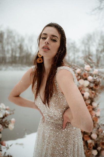 Un elopement sous la neige en hiver - Photos : Marie Dubrulle - Blog mariage : La mariée aux pieds nus