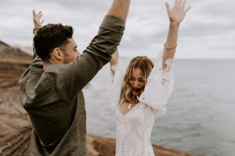 Un elopement sur la plage - Photos : Bel Esprit - Blog mariage : La mariée aux pieds nus