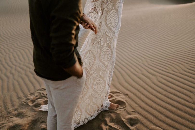 Un elopement sur la plage - Photos : Bel Esprit - Blog mariage : La mariée aux pieds nus