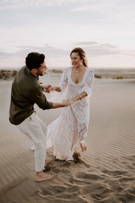 Un elopement sur la plage - Photos : Bel Esprit - Blog mariage : La mariée aux pieds nus