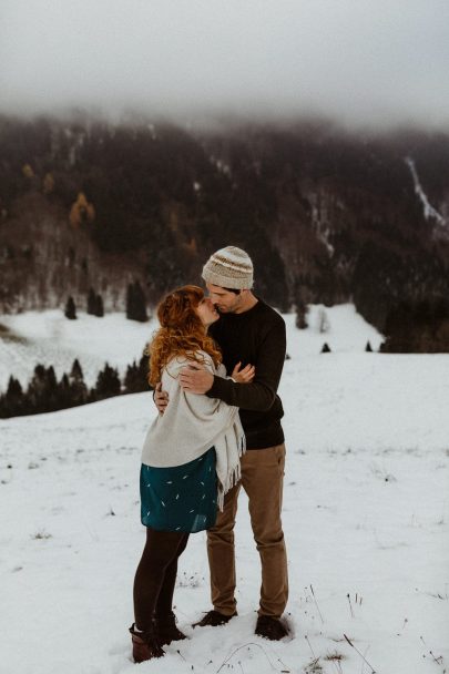 Une séance engagement en Haute Savoie - Photos : La Boheme Photographie - Blog mariage : La mariée aux pieds nus