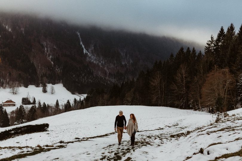 Une séance engagement en Haute Savoie - Photos : La Boheme Photographie - Blog mariage : La mariée aux pieds nus