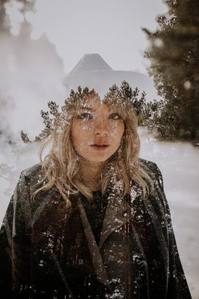 Une séance photo de couple dans les montagnes en hiver - Photos : Loric Gonzalez - Blog mariage : La mariée aux pieds nus