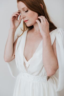 Isabella Boutin - Robes de mariée - Collection 2020 - Photos : Chloé Lapeyssonnie - Blog mariage : La mariée aux pieds nus