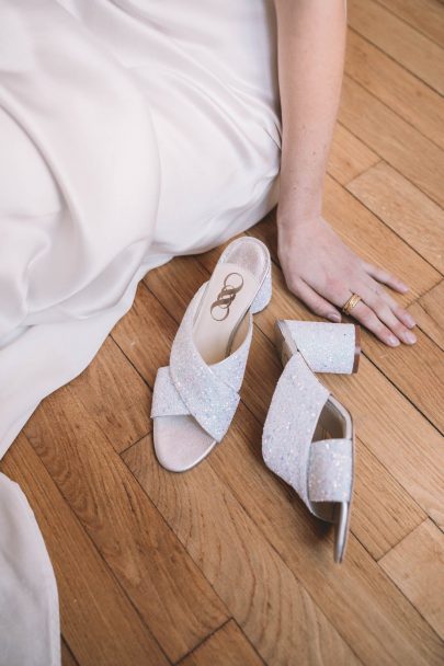 Jeanne Source x Chamberlan - Collab chaussures de mariée - Photos : Les Bandits - Blog mariage : La mariée aux pieds nus