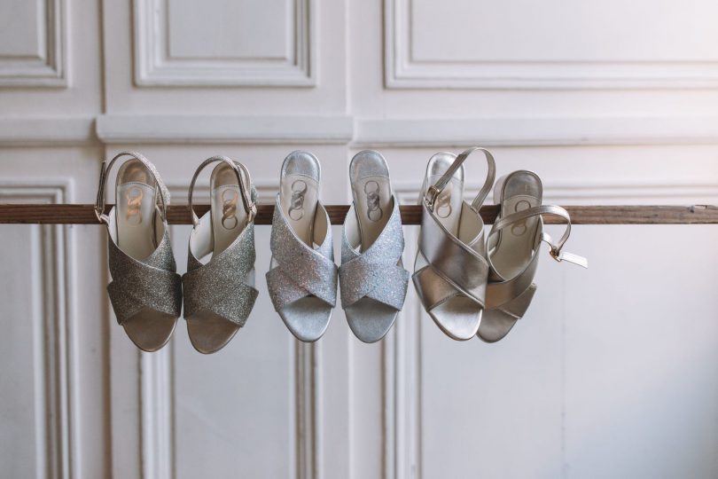 Jeanne Source x Chamberlan - Collab chaussures de mariée - Photos : Les Bandits - Blog mariage : La mariée aux pieds nus