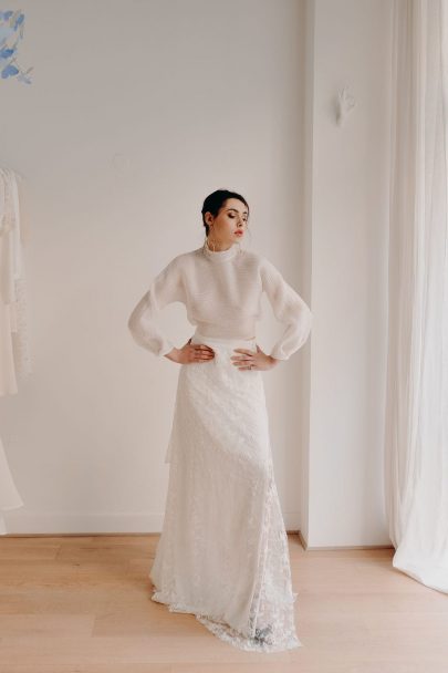 Adélie Métayer - Robes de mariée - Prêt-à-porter - Photos : Elise Morgan - Blog mariage : La mariée aux pieds nus