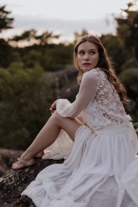 Elodie Courtat - Robes de mariée - Collection 2019 - Photos : Lika Banshoya - La mariée aux pieds nus