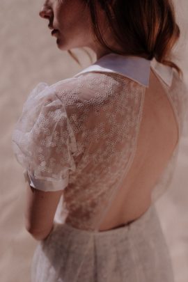Elodie Courtat - Robes de mariée - Collection 2020 - Photographe : Lika Banshoya - Blog mariage : La mariée aux pieds nus