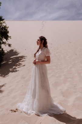 Elodie Courtat - Robes de mariée - Collection 2020 - Photographe : Lika Banshoya - Blog mariage : La mariée aux pieds nus