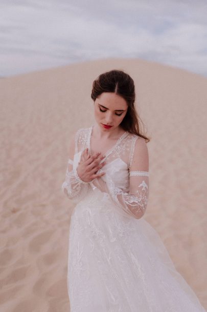 Elodie Courtat - Robes de mariée - Collection 2020 - Photographe : Lika Banshoya - Blog mariage : La mariée aux pieds nus