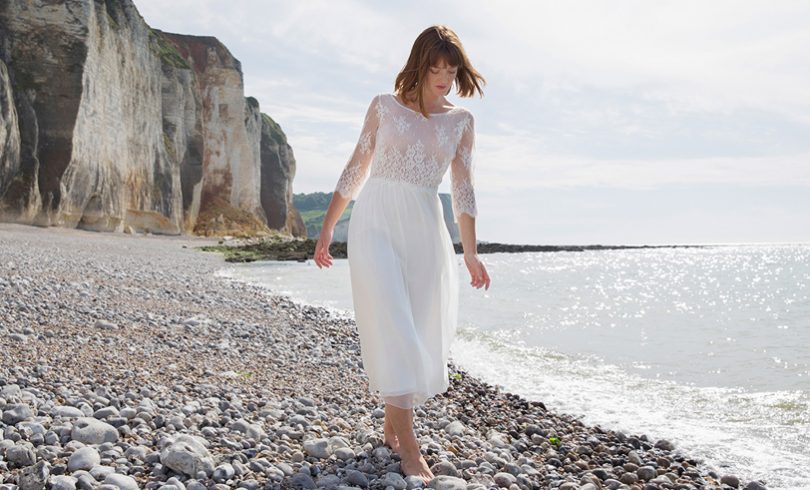 Elodie Michaud - Robes de mariée - Collection 2018 - Blog mariage : La mariée aux pieds nus