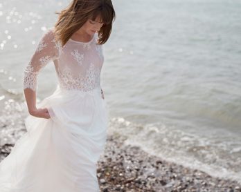 Elodie Michaud - Robes de mariée - Collection 2018 - Blog mariage : La mariée aux pieds nus