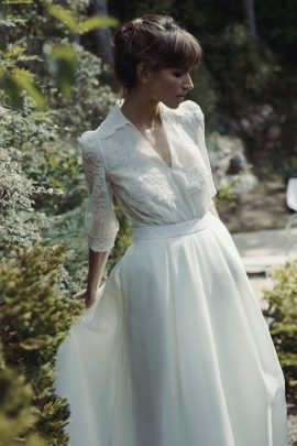 Laure de Sagazan - Robes de mariée - Collection 2021 - Photos : Laurent Nivalle - Blog mariage : La mariée aux pieds nus