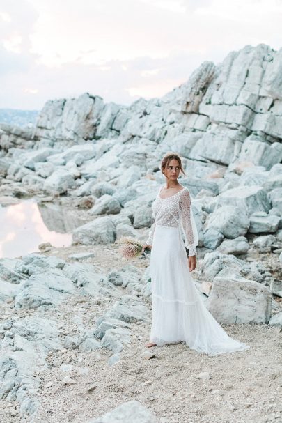 Louise Valentine - Robes de mariée - Collection 2021 "L'échappée Belle" - Crédits photos : Thomas Audiffren - Blog mariage : La mariée aux pieds nus.