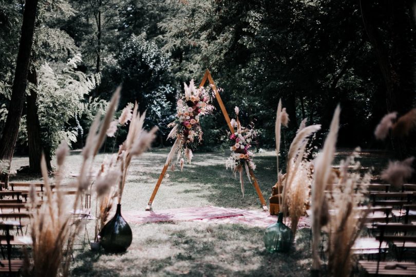 Un mariage bohème au Domaine Le Taleur - Photos : Delphine Closse - Blog mariage : La mariée aux pieds nus