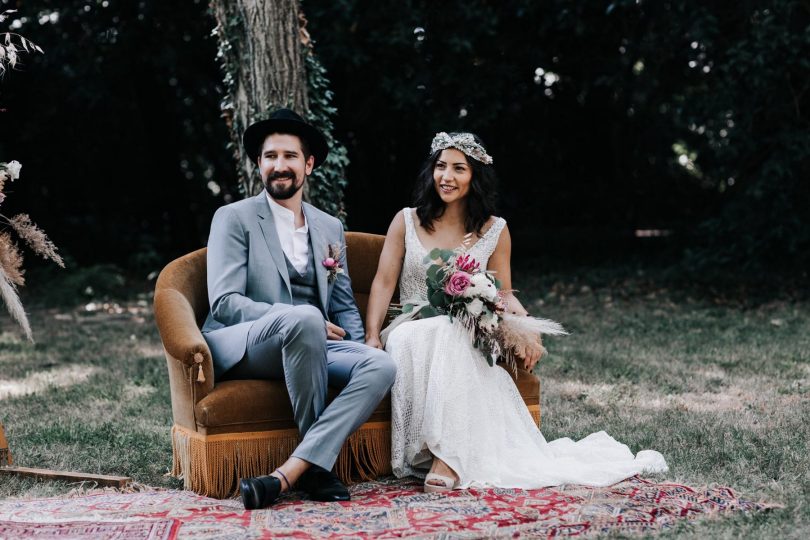 Un mariage bohème au Domaine Le Taleur - Photos : Delphine Closse - Blog mariage : La mariée aux pieds nus