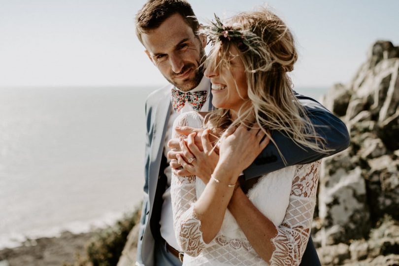 Un mariage bohème en petit comité dans la baie du Mont Saint Michel