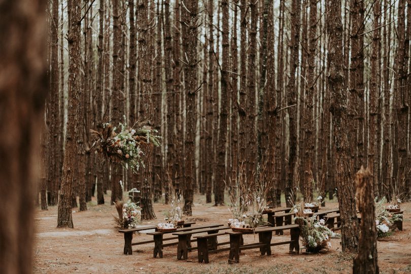 Un mariage romantique dans une forêt - Crédits Photos : Phan Tien Photography - Blog mariage : La mariée aux pieds nus.