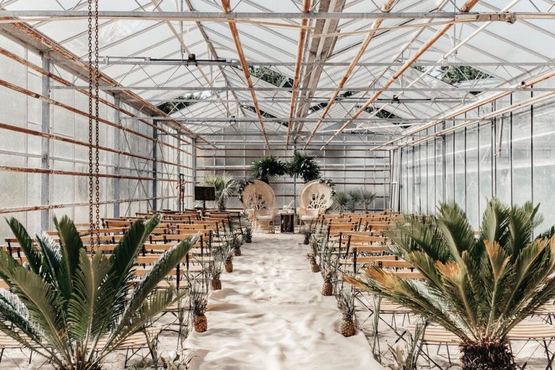 Un mariage dans une serre sur l'Île de Ré - Photos : Warren Lecart - Blog mariage : La mariée aux pieds nus