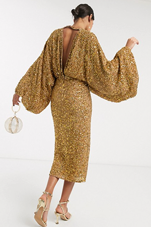 Robe dorée pour mariage deals