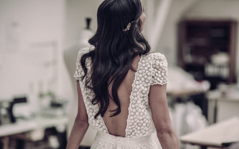 Laure de Sagazan - Collection de robes de mariée - Cérémonie civile - 2016 - A découvrir sur le blog mariage www.lamarieeauxpiedsnus.com - Photos : Laurent Nivalle