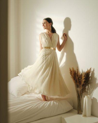 Maison Floret - Robes de mariée - Collection mariage civil 2021 - Blog mariage : La mariée aux pieds nus