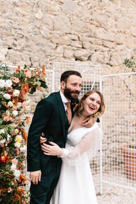 Un mariage d'automne au Domaine de Blanche Fleur près d'Avignon - Photos : Chloé Lapeyssonnie - Blog mariage La mariée aux pieds nus