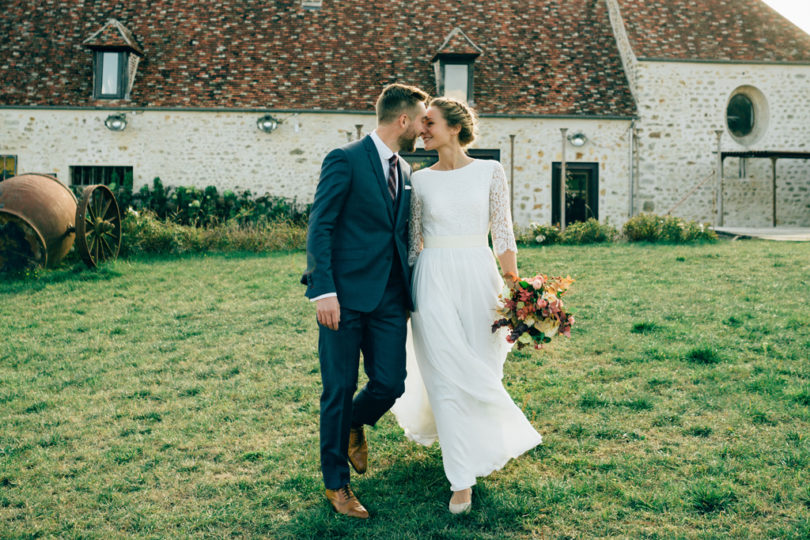 Un mariage en automne au domaines des Bonnes Joies dans les Yvelines - A découvrir sur le blog mariage www.lamarieeauxpiedsnus.com - Photos : Pierre Atelier