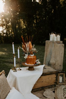 Un mariage bohème en automne - Photos : La Rebelle Studio - Organisation : The Green Wedding Co. - Blog mariage : La mariée aux pieds nus