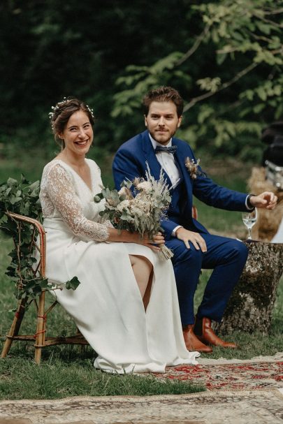 Un mariage bohème en Bourgogne - Photos : Geometry Love - Blog mariage : La mariée aux pieds nus