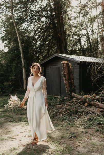 Un mariage bohème en Bourgogne - Photos : Geometry Love - Blog mariage : La mariée aux pieds nus