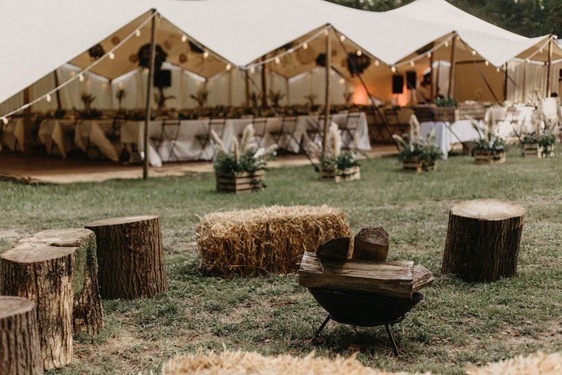 Un mariage bohème en Bourgogne - Photos : Geometry Love - Blog mariage : La mariée aux pieds nus