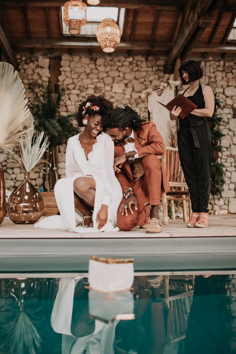 Un mariage bohème au Clos des Charmes dans le Périgord - Photos : Coralie Terrée - Blog mariage : La mariée aux pieds nus