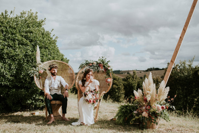 Un mariage boho au Château de Fajac - Toulouse - A découvrir sur le blog mariage www.lamarieeauxpiedsnus.com - Photos et vidéo : The Quirky